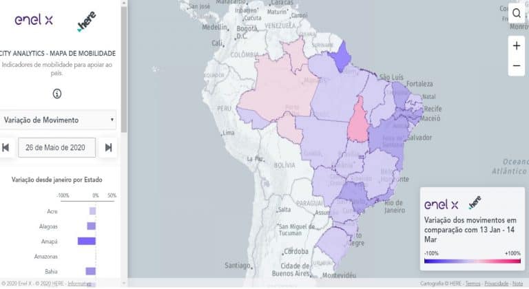 ENEL X, EM PARCERIA COM A HERE TECHNOLOGIES, LANÇA NO BRASIL PLATAFORMA QUE MAPEIA FLUXOS DE MOBILIDADE