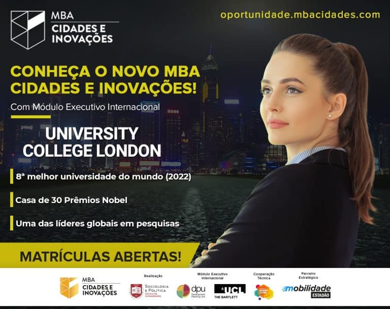 CONNECTED SMART CITIES APRESENTA MBA CIDADES E INOVAÇÕES OFERECIDO PELA FESPSP – SOCIOLOGIA E POLÍTICA – ESCOLA DE HUMANIDADES