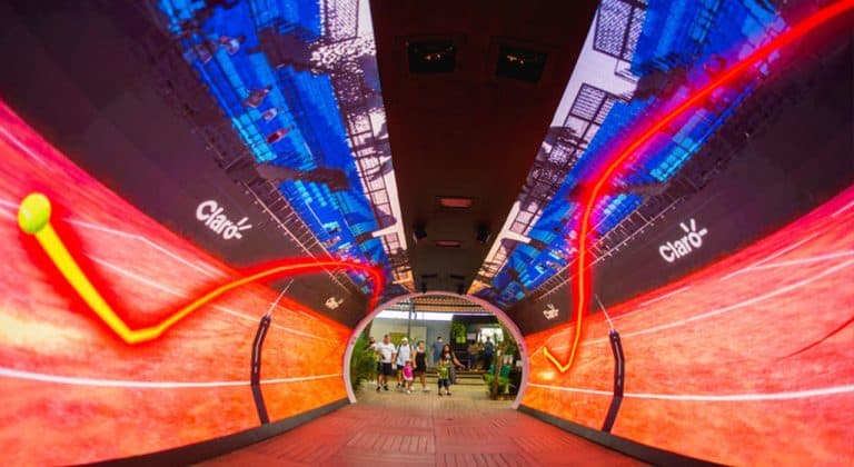 COM TÚNEL IMERSIVO E ULTRA CONECTADO, CLARO LEVA 5G PARA O RIO OPEN