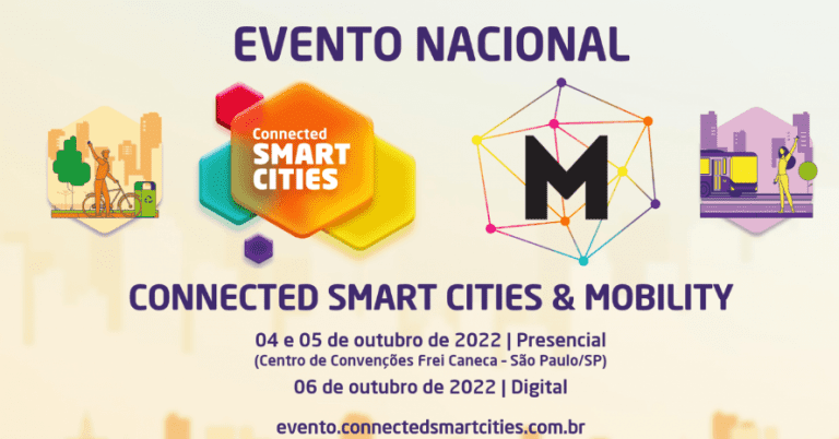 EVENTO NACIONAL CONNECTED SMART CITIES & MOBILITY OCORRERÁ EM OUTUBRO E OS INGRESSOS ESTÃO DISPONÍVEIS PARA VENDA