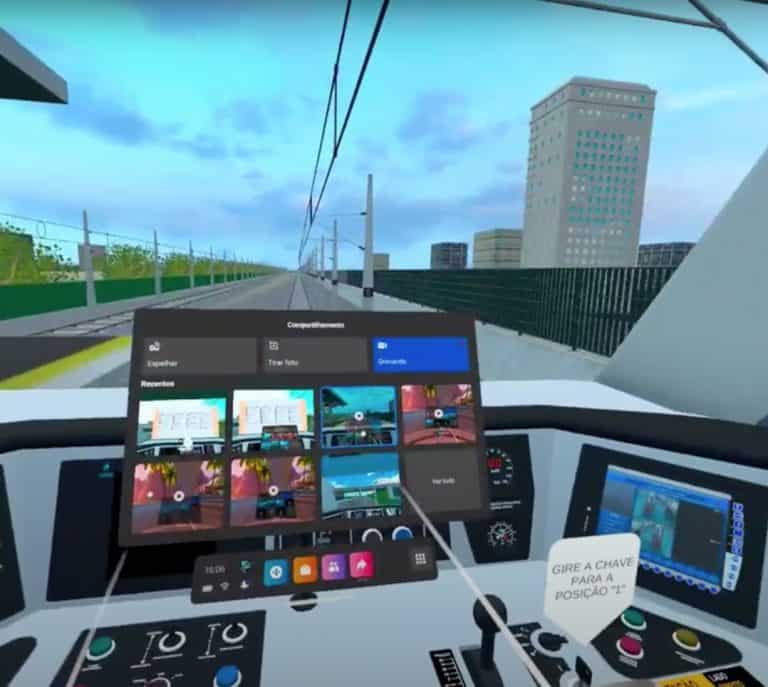 SIMULADOR DE OPERAÇÃO DE TRENS EM REALIDADE VIRTUAL TREINA OS CONDUTORES NAS LINHAS 8-DIAMANTE E 9-ESMERALDA