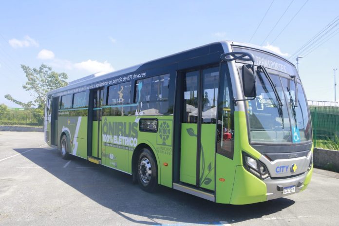 Primeiro ônibus de grande porte 100% elétrico da Região começa a circular na próxima semana