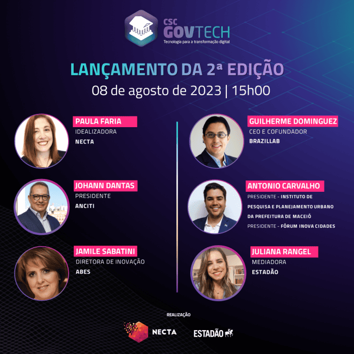 Live de lançamento da 2ª edição do CSC GOV Tech em São Paulo