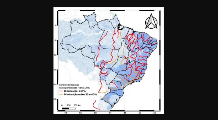 Disponibilidade de água no Brasil pode ser reduzida em 40% até 2040, diz relatório da ANA