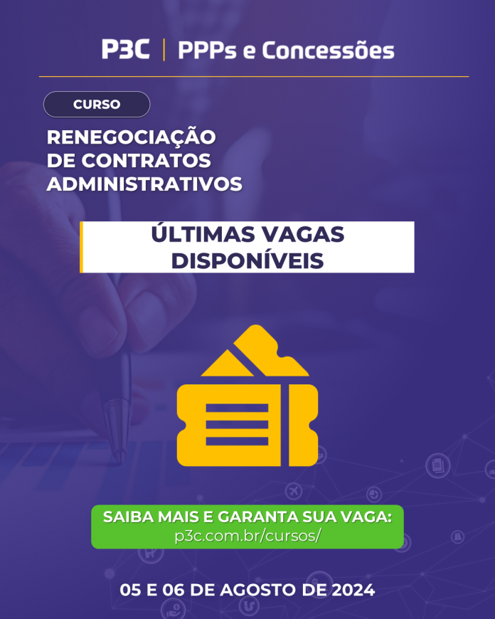 P3C lança curso de Renegociação de Contratos Administrativos