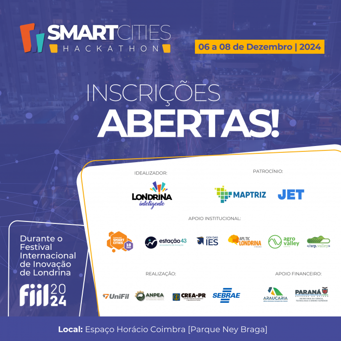 Governança Londrina Inteligente realiza primeiro Hackathon Smart Cities em dezembro